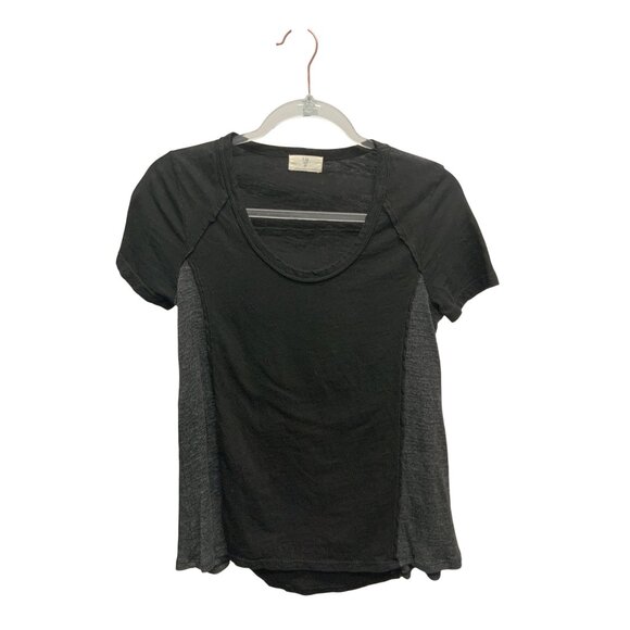 T.LA Anthropologie Contrast Ribbed Tee - Picture 1 of 3